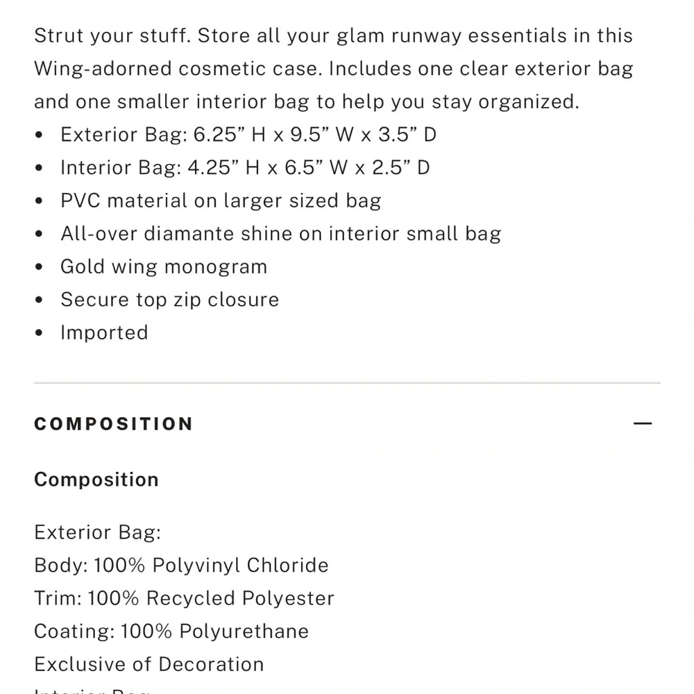 VICTORIAS SECRET COSMETIC POUCH